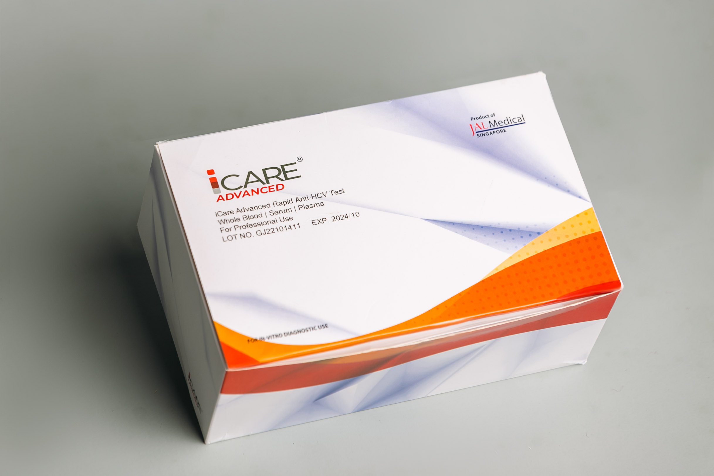 ICare Advanced Rapid Anti-HCV Test Whole Blood | Serum | Plasma For Professional Use LOT NO. GJ22101411